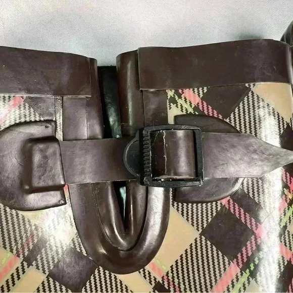 Women's CAPELLI PLAID RAIN/GARDEN BOOTS
SZ 7,brown plaid like new - Picture 3 of 8